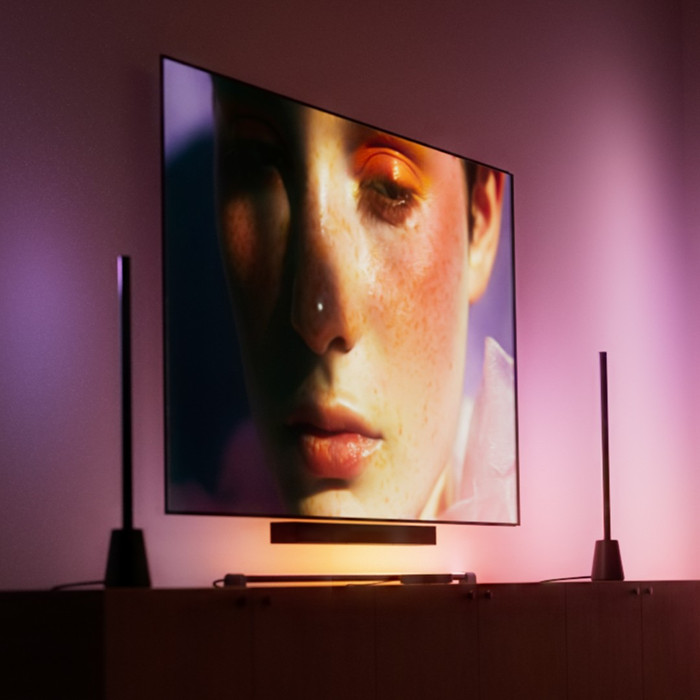 Philips Hue Play HDMI Sync Box 4K product in gebruik