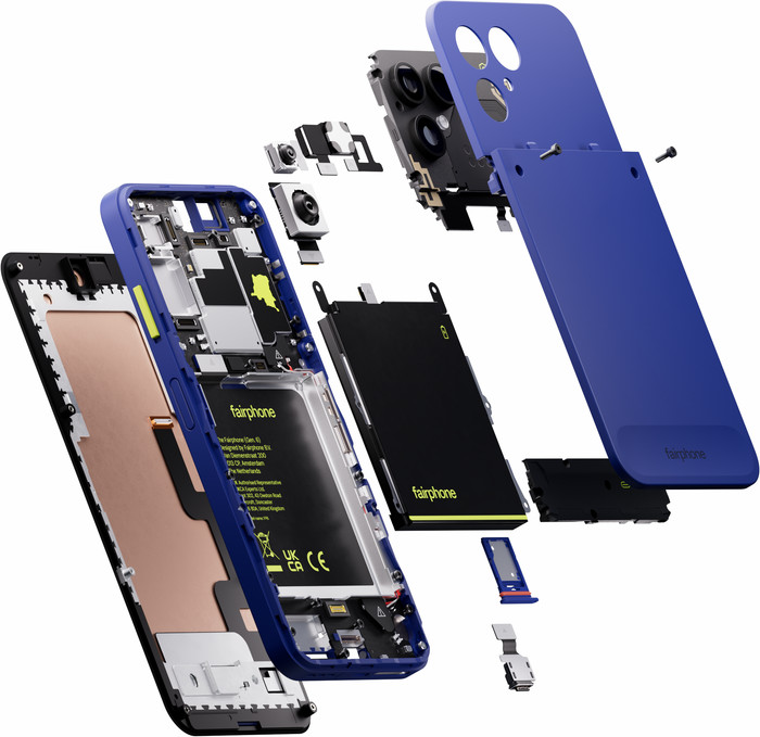 Fairphone 6+ 256GB Blauw 5G detail