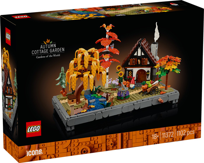 LEGO Icons Autumn Cottage Garden 11372 packaging