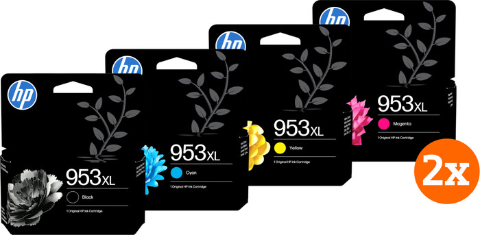 HP 953XL Cartridges 4-Kleuren pack (2 stuks) Main Image