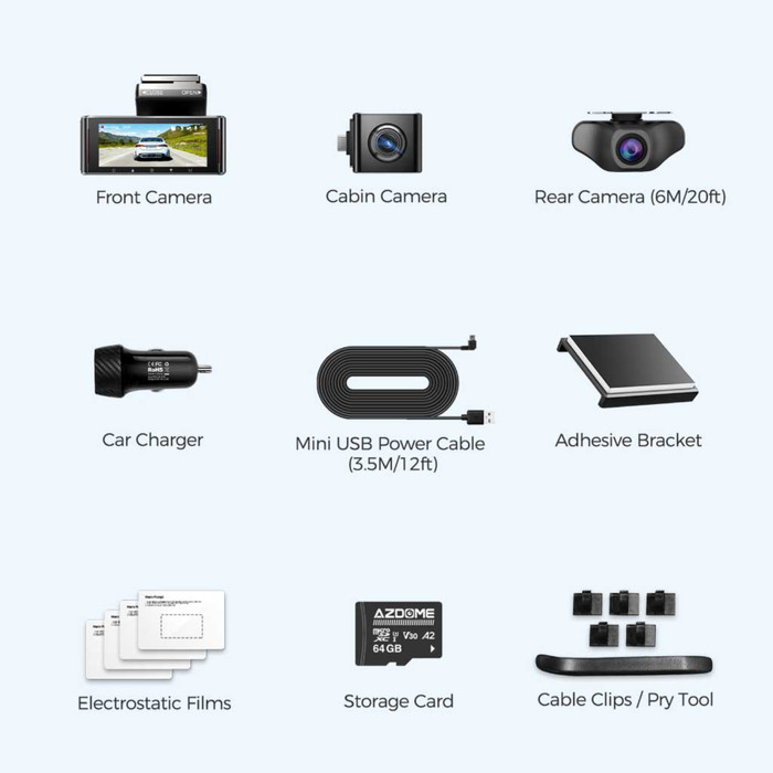 AZDome M770 Pro 3CH accessoire