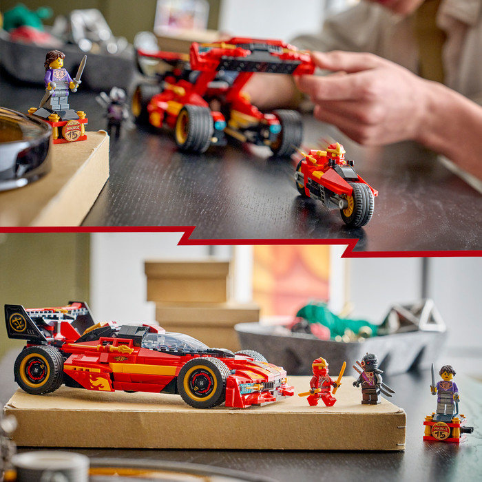 LEGO Ninjago 15-jarig jubileum: X-1 Ninja Charger 71867 product in gebruik