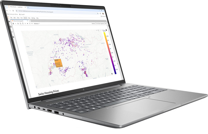 HP Zbook X G2i 16'' Copilot+ PC - DN7U4ET Qwerty linkerkant