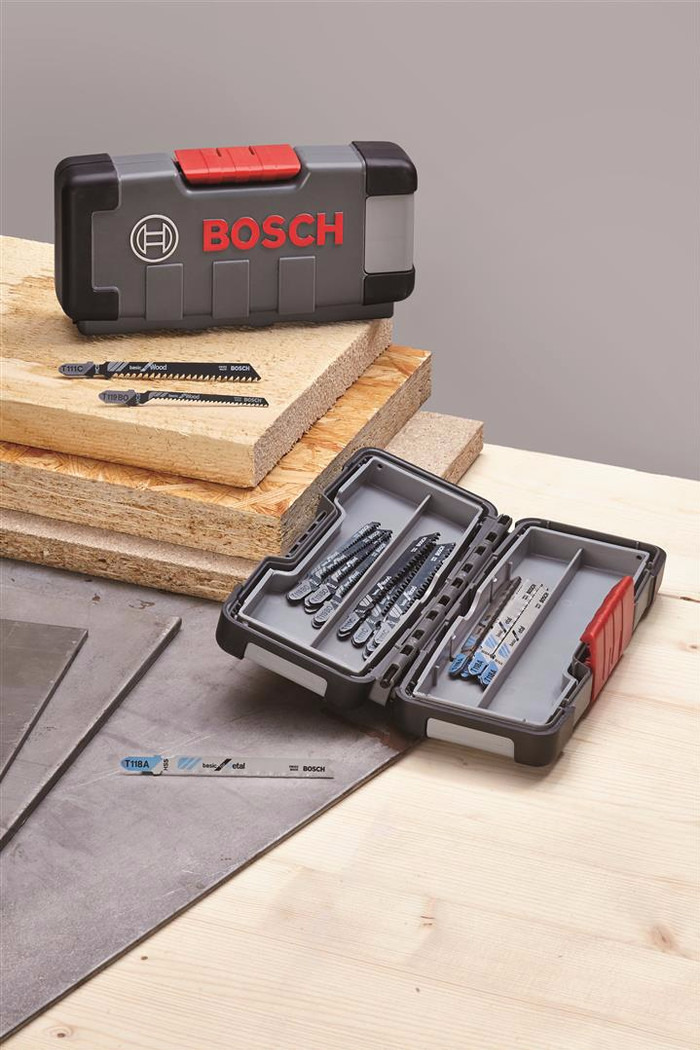 Bosch 30-piece Jigsaw Blade Set (wood and metal) product in use