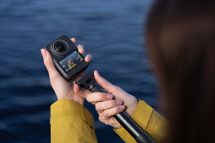 DJI Osmo 360 II Adventure Combo product in gebruik