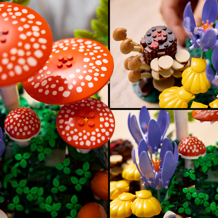 LEGO Botanicals Woodland Mushrooms 11505 detail