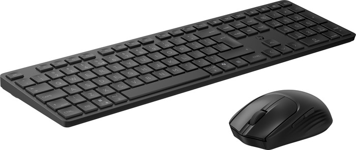 HP 490C Multi-Device Dual-Mode Toetsenbord en Muis Zwart QWERTY linkerkant
