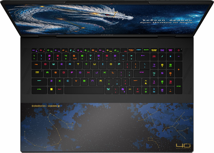 MSI Titan 18 HX Dragon Edition Draco Epic A2WJ-1262NL bovenkant