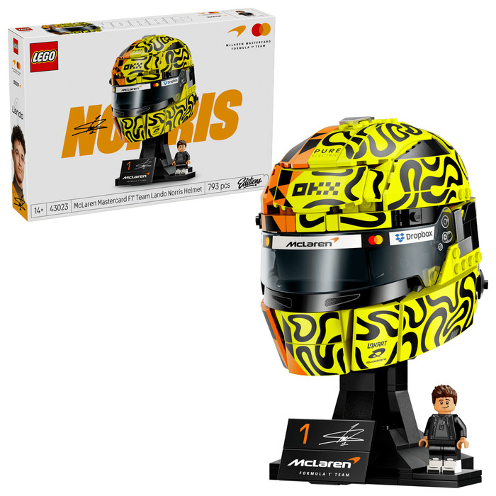 LEGO Editions McLaren Mastercard F1 Team Helmet from Lando Norris 43023 right side