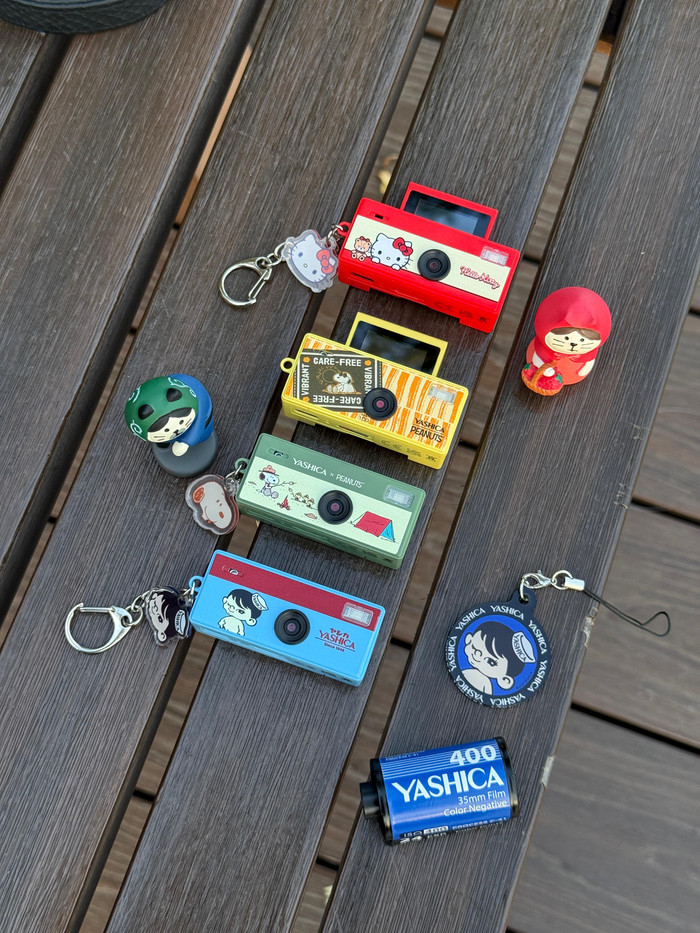 Yashica Funtastic Keychain Camera Hello Kitty product in gebruik