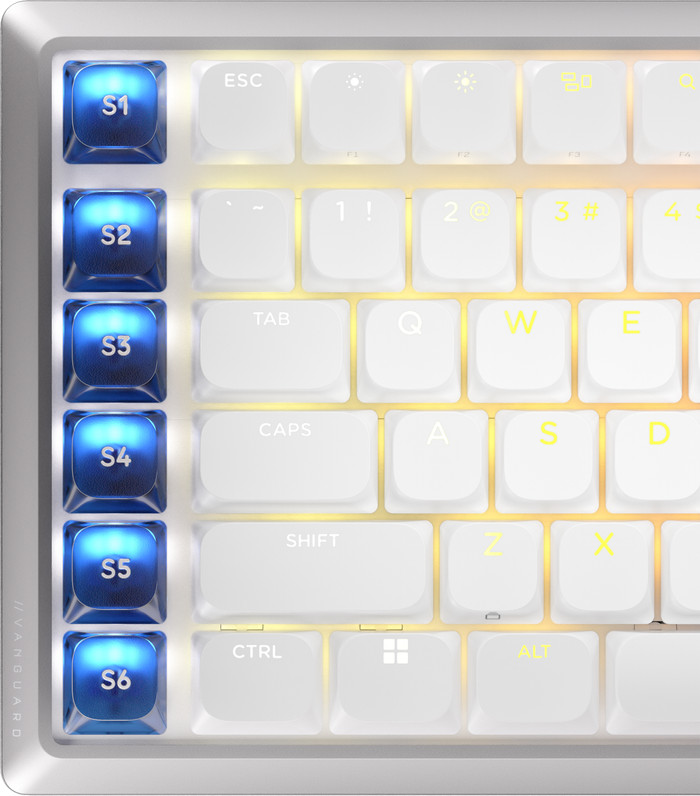 Corsair Vanguard AIR 99 Wireless Gaming Toetsenbord Wit Qwerty detail