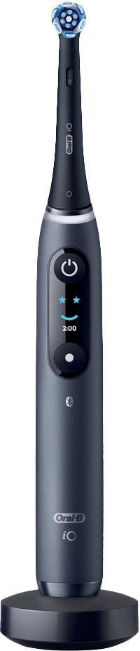 Oral-B iO 9 Zwart met 4 opzetborstels voorkant