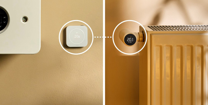 tado Bedrade Slimme Thermostaat X Multi Room Startpakket 2e Generatie (2 Radiatorknoppen) product in gebruik