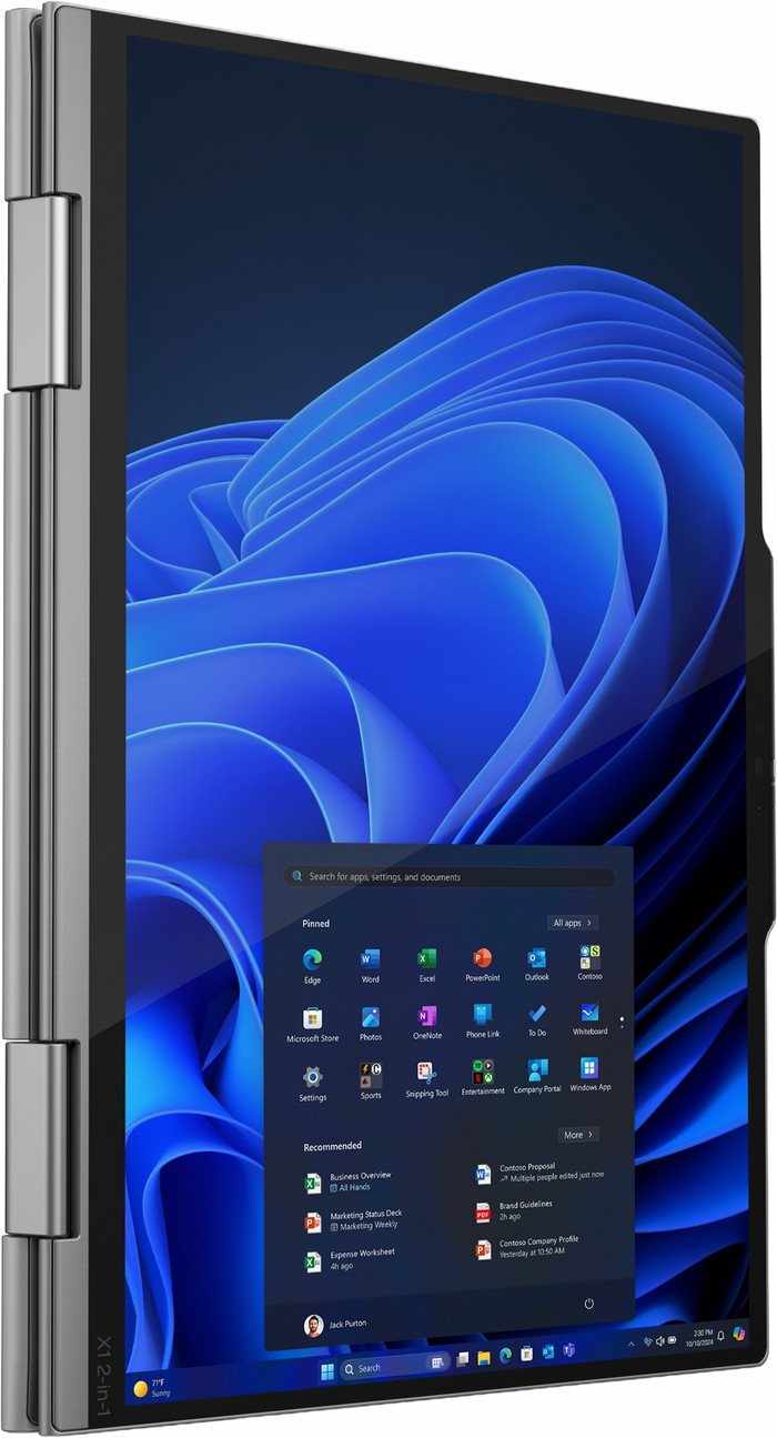 Lenovo ThinkPad X1 2-in-1 G10 (Intel) Copilot+ PC - 21NU003MMH QWERTY detail