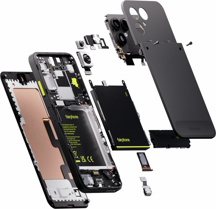 Fairphone 6+ 256GB Zwart 5G detail