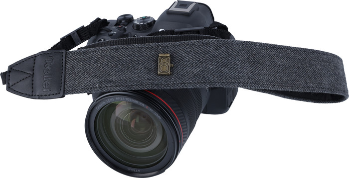 Rollei Camera Strap Zwart product in gebruik
