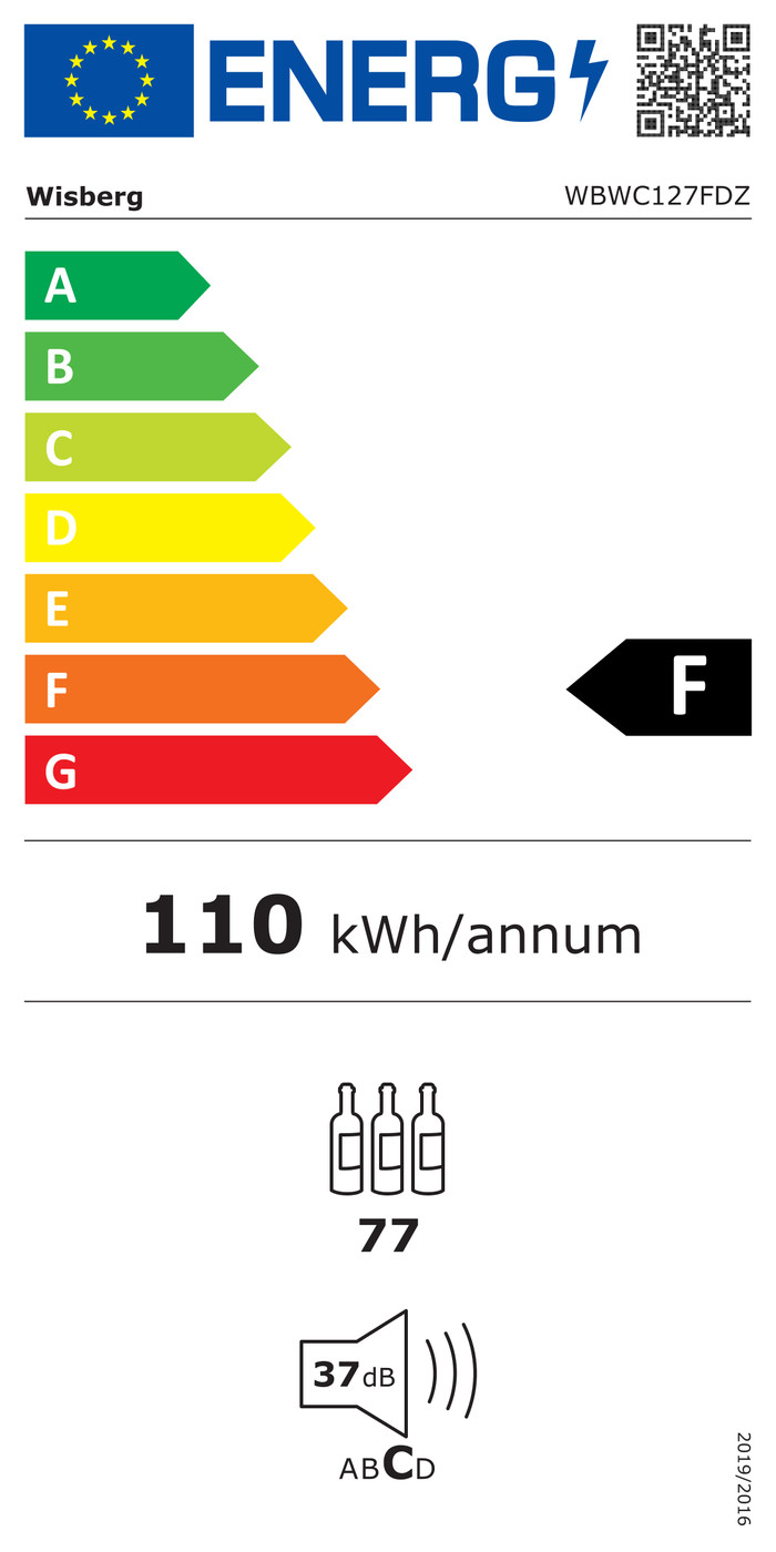 Wisberg WBWC127FDZ energielabel