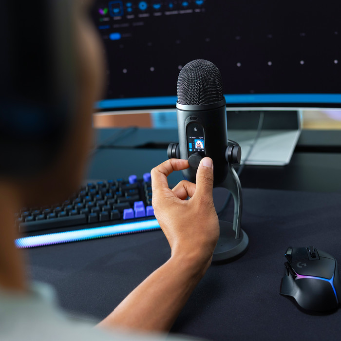 Blue Yeti 2 Zwart product in gebruik