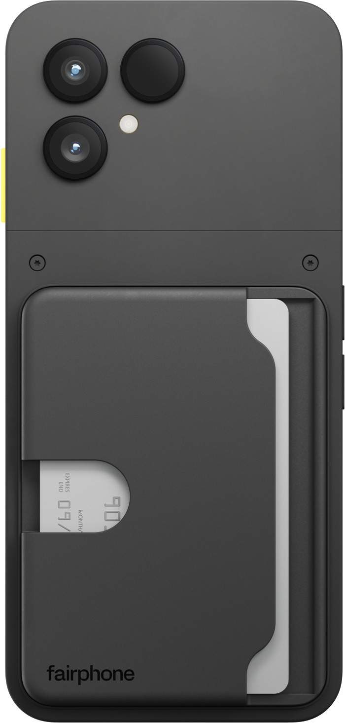 Fairphone Kaarthouder voor Fairphone 6 Zwart product in gebruik