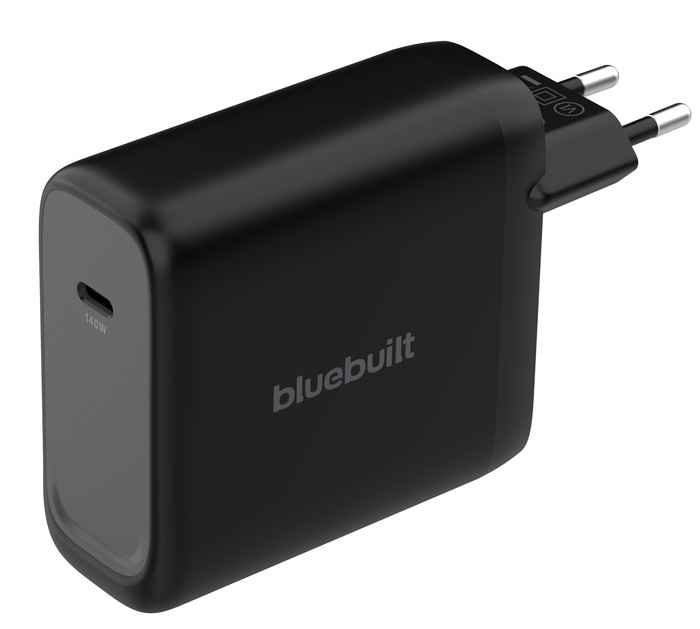 BlueBuilt 140W GaN Oplader met Usb C Poort Zwart Main Image