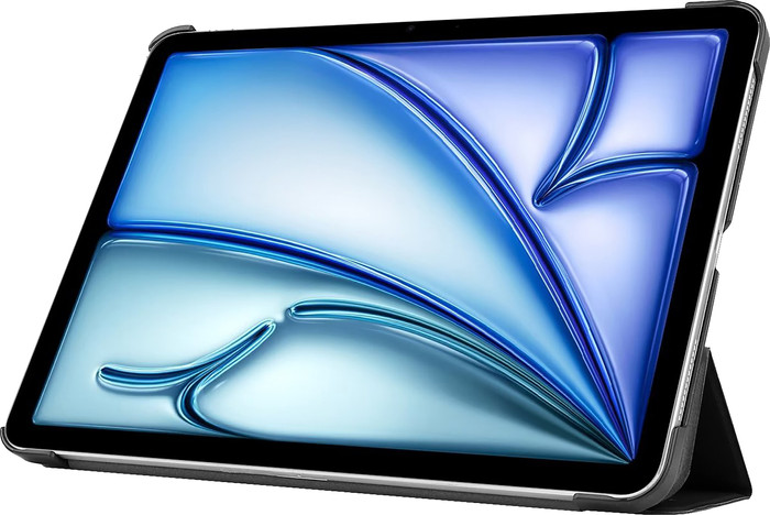 Just In Case Smart Tri-Fold Apple iPad Air (2026/2025/2024) Book Case Zwart rechterkant