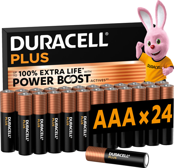 Duracell Plus AAA batteries 24 pieces Main Image