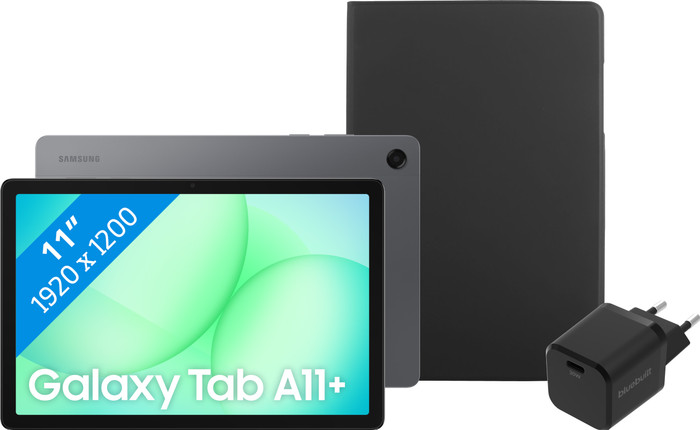 Samsung Galaxy Tab A11 Plus 11 inch 256GB Wifi + 5G Grijs + Basis accessoirepakket Main Image