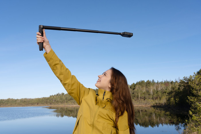 DJI Osmo 360 II Adventure Combo product in gebruik