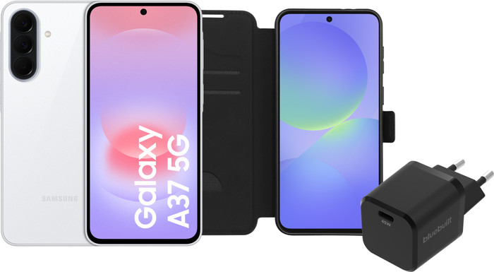Samsung Galaxy A37 128GB Wit 5G + Basis Accessoirepakket Main Image