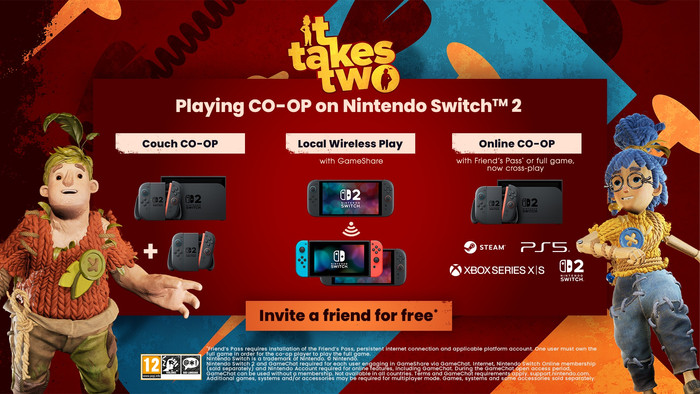 It Takes Two Nintendo Switch 2 visual supplier