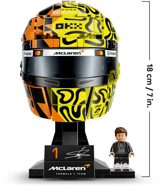 LEGO Editions McLaren Mastercard F1 Team Helmet from Lando Norris 43023 visual supplier