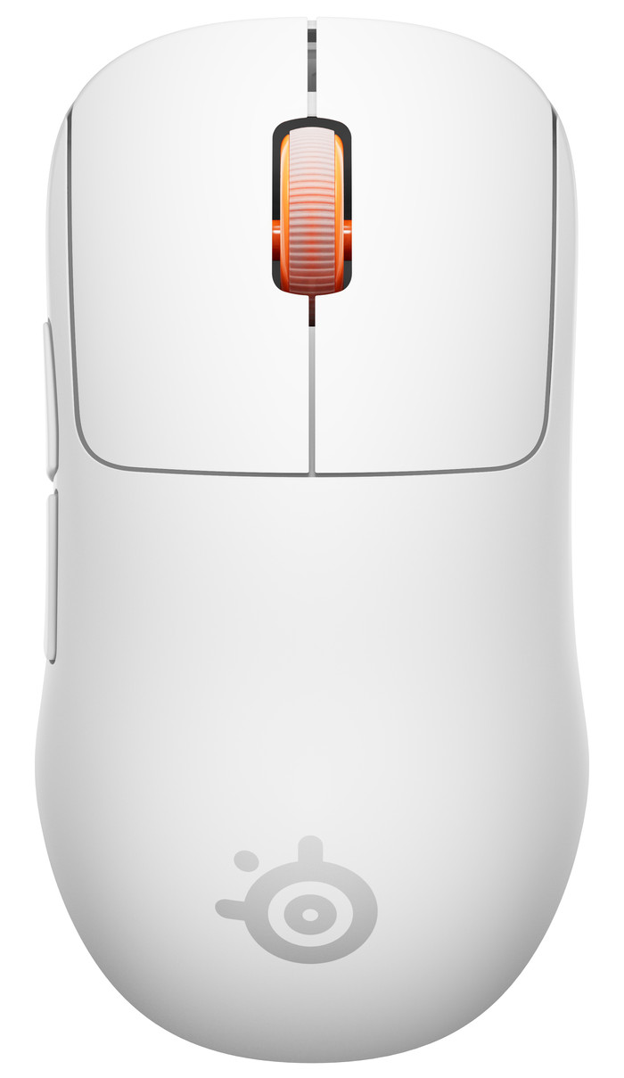 SteelSeries Sensei Pro WL Mini Draadloze Gaming Muis Wit bovenkant