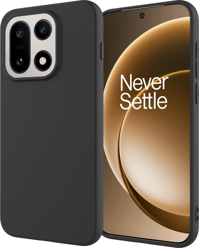 Just in Case Rugged OnePlus 15 Back Cover Zwart rechterkant