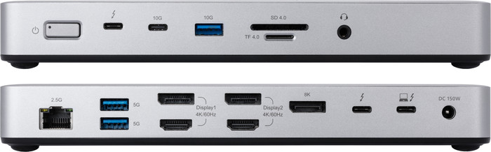 BlueBuilt Thunderbolt 4 Docking Station met DisplayLink samengesteld product