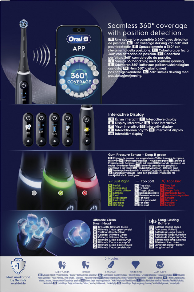 Oral-B iO 6 Zwart en Roze Duo Pack verpakking