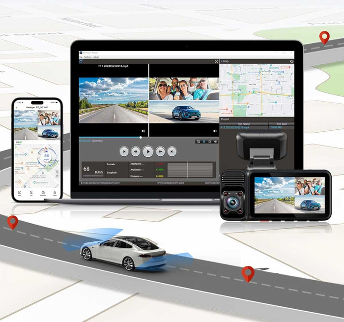 Redtiger F17 3CH 4K Wifi GPS 64GB product in gebruik