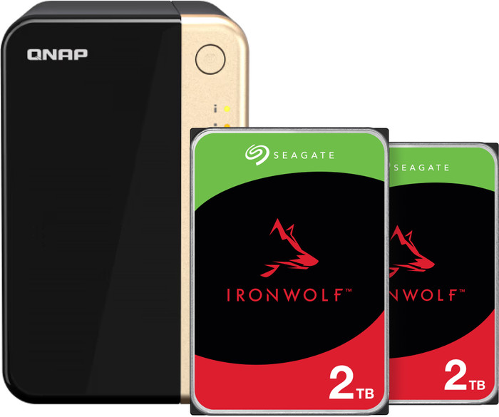 QNAP TS-264-8G + Seagate Ironwolf 2TB Duo Pack Main Image
