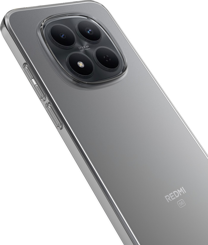 Just in Case Soft Design Xiaomi Redmi Note 15 Pro 5G Back Cover Transparant rechterkant