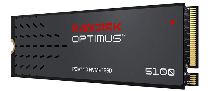 SANDISK Optimus 5100 4TB NVMe SSD voorkant