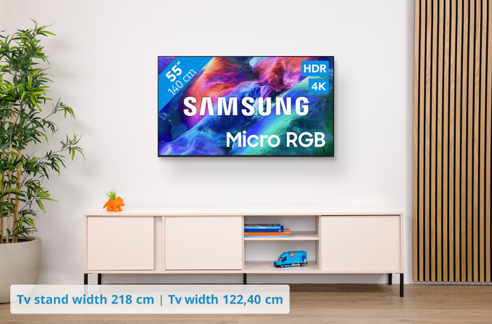 Samsung Micro RGB 55 inches R85H (2026) + Samsung HW-B66CF (2025) visual Coolblue 1
