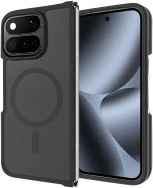Just in Case Google Pixel 11 Pro Fold Back Cover met Magneet Zwart rechterkant