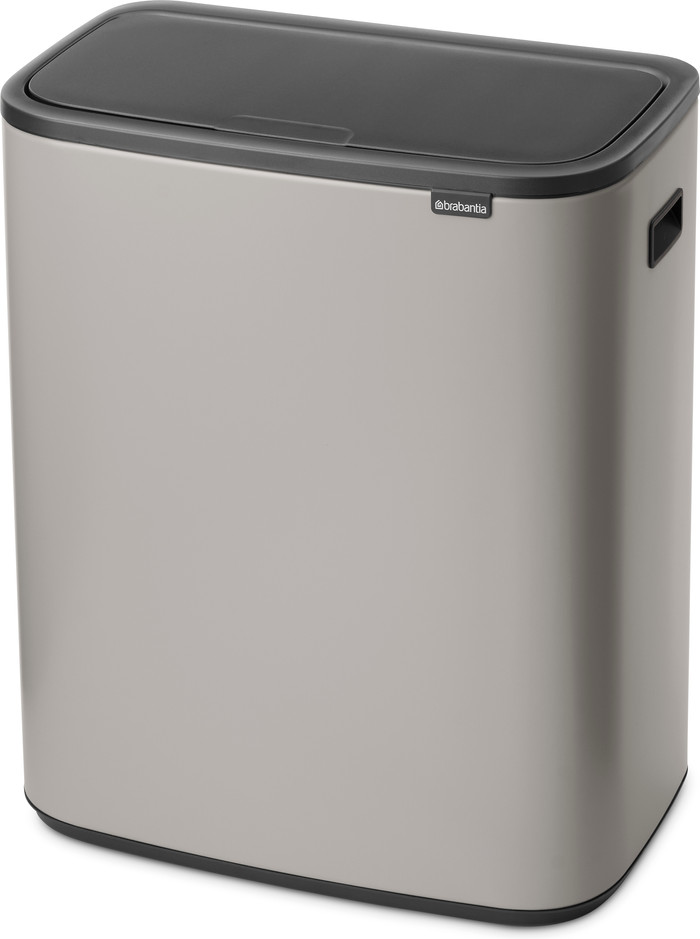 Brabantia Bo Touch Bin 60 Liter Soft Grey rechterkant