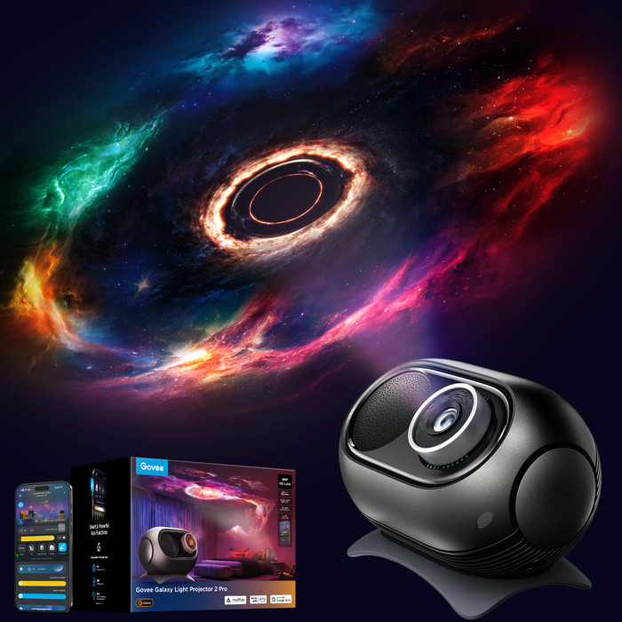 Govee Galaxy Light Projector 2 Pro product in gebruik