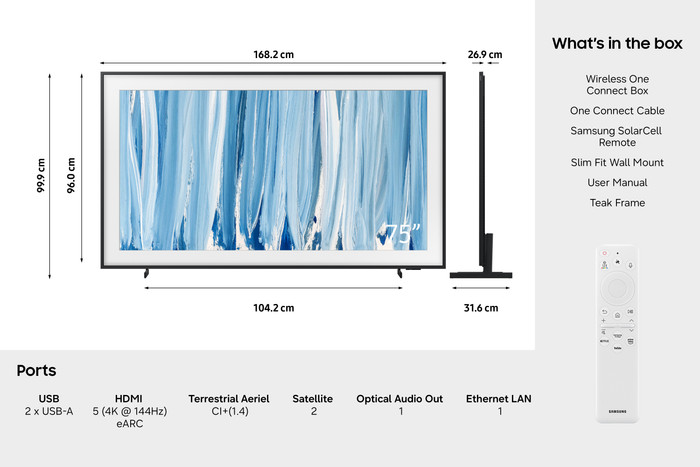 Samsung 75" The Frame Pro (2026) visual leverancier