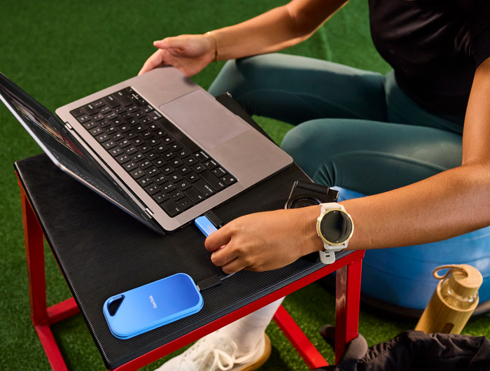 SANDISK Creator Pro Portable SSD 1TB product in gebruik