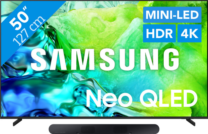 Samsung Neo QLED 50" QN80H (2026) + Samsung HW-S60D Zwart (2024) Main Image
