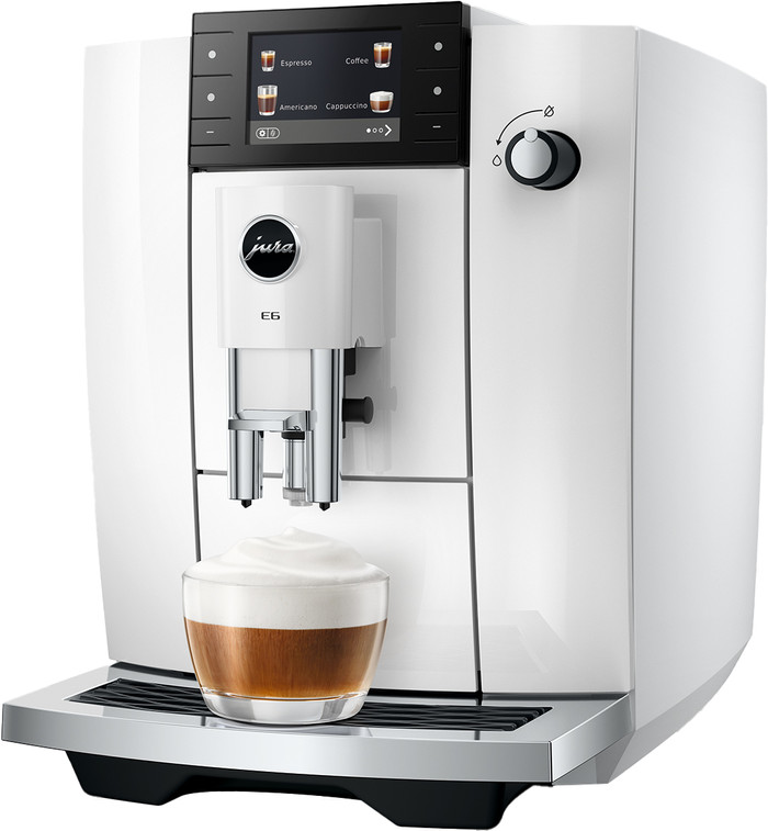 JURA E6 Piano White (ED) rechterkant