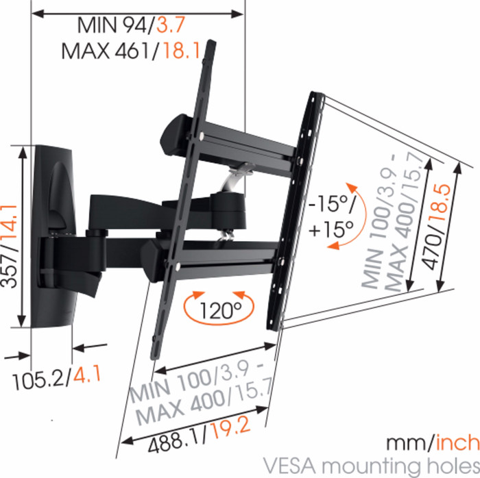 Vogel's Wall 3250 visual leverancier