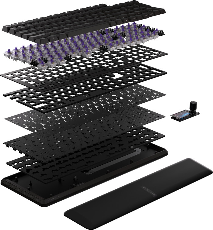 Corsair Vanguard 96 Mechanisch Gaming Toetsenbord Qwerty binnenkant