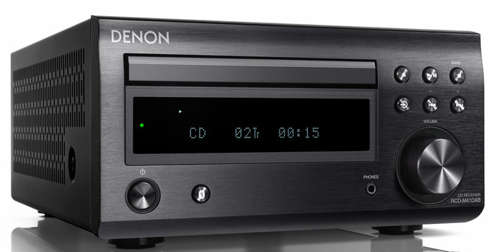 Denon D-M41DAB Zwart voorkant